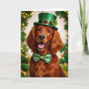 Search for irish setter cards St patrick