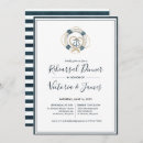 Search for nautical rehearsal dinner invitations Watercolor
