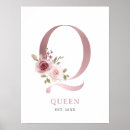 Search for monogram q posters Watercolor