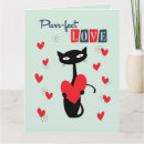 Search for retro cat valentines day cards Heart