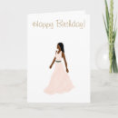 Search for black woman birthday cards Gold