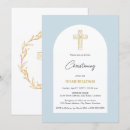 Search for gold cross christening invitations Baby baptism