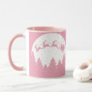 Search for pink reindeer mugs Santa claus