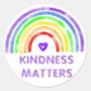 Search for kindness matters stickers Rainbow
