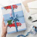 Search for truck christmas wrapping paper Pine tree