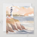 Search for watercolor lighthouse cards Waves