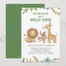 Search for cute monkey 5x7 invitations Wild one
