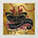 Search for fancy masquerade invitations Gold