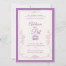 Search for light purple wedding invitations Minimalist
