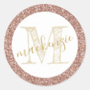 Search for rustic monogram stickers Pink