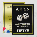 Search for casino 50th birthday invitations For him