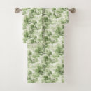 Search for green and white bath towels Watercolor