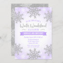 Search for purple winter wonderland invitations Glitter