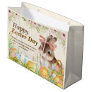 Search for happy easter gift bags Watercolor bunny