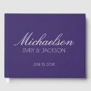 Search for purple wedding guest books Chic