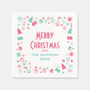 Search for modern christmas napkins Winter
