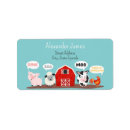 Search for farm animals return address labels Sheep