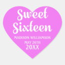Search for hot pink birthday stickers White