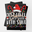 Search for soccer christmas wrapping paper Xmas