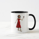 Search for vintage wine mugs Red dress