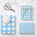 Search for blue polka dots wrapping paper Trendy