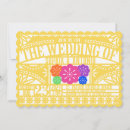 Search for flag wedding invitations Papel picado