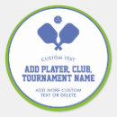 Search for blue and green stickers Pickleball