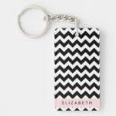 Search for black and white chevron key rings Geometric pattern