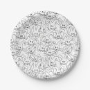 Search for black and white bunny rabbit plates Bunnies