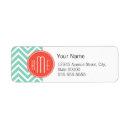 Search for modern chevron pattern return address labels Chic
