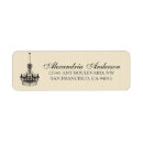 Search for chandelier return address labels Black