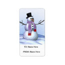 Search for frosty the snowman return address labels Winter