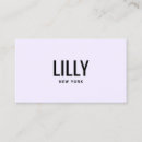 Search for lavender business cards Interior designer