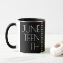 Search for red black green mugs Juneteenth