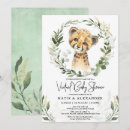 Search for leopard baby shower invitations Cheetah
