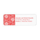 Search for red daisy return address labels Elegant