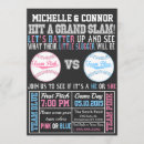 Search for chalkboard gender reveal invitations Sports
