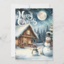 Search for vintage snowman christmas cards Winter