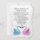 Search for swans wedding invitations Modern