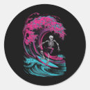 Search for surfing skeleton stickers Wave