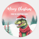 Search for t rex stickers Santa