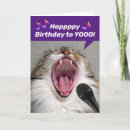 Search for cat singing birthday cards Music