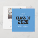Search for blue graduation invitations High school graduation