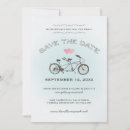 Search for tandem bike save the dates Bride and groom