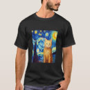 Search for starry night cat tshirts Funny