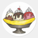 Search for banana split stickers Dessert