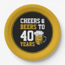 Search for 40th birthday plates 40 years