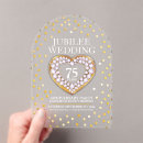 Search for 75th wedding anniversary invitations Gold