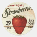 Search for fresh strawberries stickers Sweet