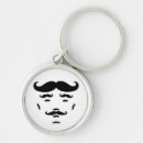 Search for cool moustaches key rings White